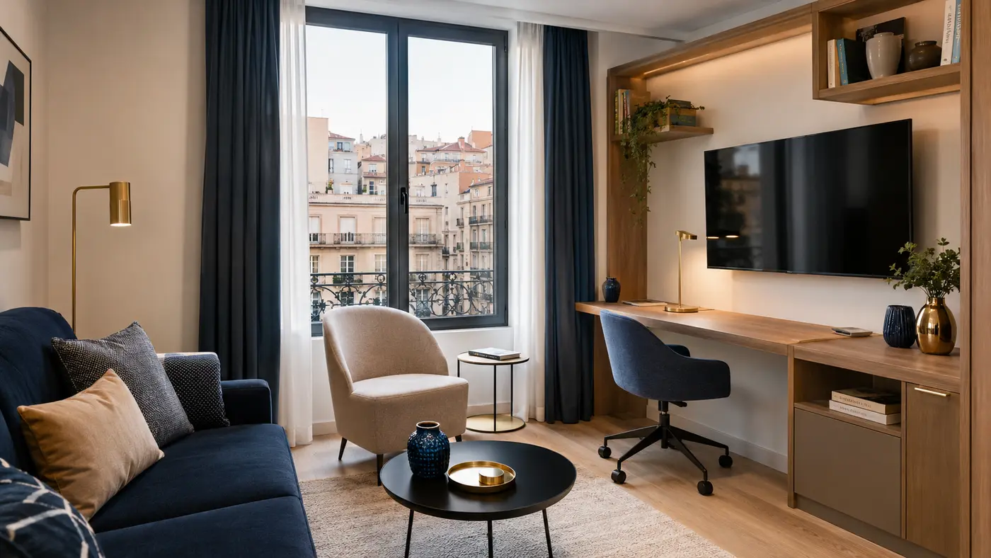 Apartamento amueblado para alquiler residencial y corporativo